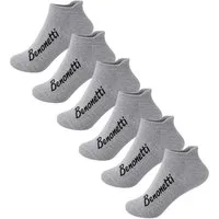 Benonetti Sneakersocken Damen & Herren aus Baumwolle – kurze Socken mit Fersenschutz (Packung, 6-Paar) Atmungsaktiv, Klimaregulierend, Schweißhemmend