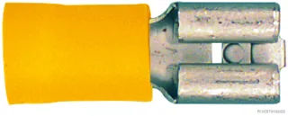 HERTH&BUSS Quetschverbinder 4 - 6 mm², 6,3 x 0,8 mm, DIN 46245 Flachsteckhülse gelb - 50252512