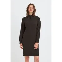 OXMO Strickkleid OXFsanva Modisches Troyer-Strickleid