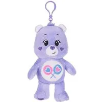 soma Kuscheltier Glücksbärchi Kuscheltier Care Bear Teile gern Bärchi lila Bagclip 14cm (1-St), Super weicher Plüsch Stofftier Kuscheltier für Kinder zum spielen