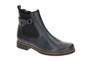 Gabor 74.670 - BEST FITTING Stiefeletten blau night (cognac) Kleiner Absatz 2cm