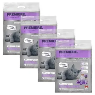 PREMIERE Excellent Klumpstreu Katze Lavendel-Duft 4x12 kg