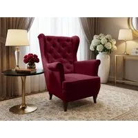 Beautysofa Ohrensessel Sessel FALCO Chesterfield Wohnzimmersessel Fernsehsessel