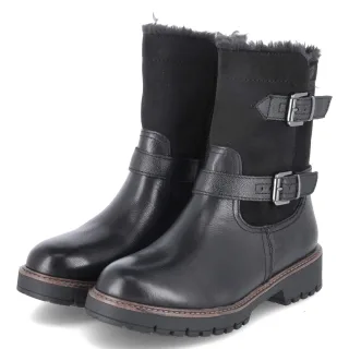 Tamaris Winterstiefeletten  Schwarz - Gr. 37 -  Textil