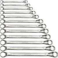 Red Doppelringschlüssel-Satz, 12-teilig, Schraubenschlüssel chrom, SW 6 - 32mm