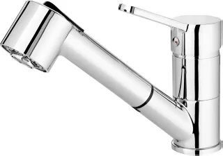 Neuesbad Serie 340 Spültischarmatur mit PULL-OUT SPRAY, Chrom NB1DEBDN071M1