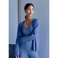 Copenhagen Studios Cardigan aus hochwertiger, feiner Rippe, Loungewear