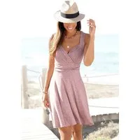 Vivance Jerseykleid in Wickeloptik mit Alloverdruck leichtes Sommerkleid, Strandkleid, Viskosekleid, Druckkleid