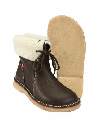 Duckfeet Herren Aarhus-Klappstiefel Braun Rindleder
