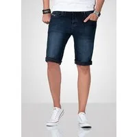 Alessandro Salvarini Shorts Herren Jeans Slim Fit – Denim Shorts mit Stretch Moderne Jeans Shorts mit Used Look und Stretchkomfort