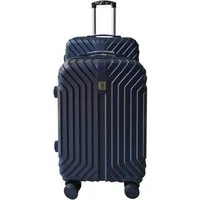 NTK-Collection Hartschalen-Trolley Hartschalenkoffer 2er-Set Mabell Blau, 4 Rollen, Reisegepäck Trolley
