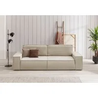 OTTO home 3-Sitzer SHERWOOD Samtvelours Schlafsofa (257cm), Schlaffunktion mit Bettkasten (ca. 136/200cm)