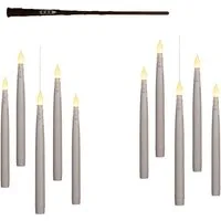 Coen Bakker Deco BV LED-Kerze (Set, 11-tlg), schwebende Kerzen Zauberstab FB Timer 15cm
