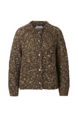 Rich & Royal - Multicoloured Cardi golden moss - Gr. - M