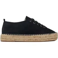 DeeZee Deezee Damen-Espadrilles Schwarze ZF230819 Espadrille