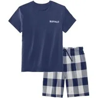 Buffalo Pyjama (Packung, 2 tlg., 1 Stück) kurzer Schlafanzug im coolen Karolook