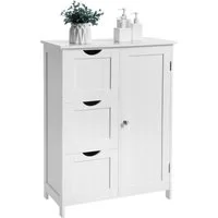 VASAGLE Badkommode Badezimmerschrank, 3 Schubladen