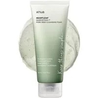 Anua Gesichts-Reinigungsschaum Heartleaf Quercetinol Tiefenreinigungsschaum – Gesichtsreiniger, 1-tlg., mit 33,4 % Herzblattextrakt, BHA & Hyaluronsäure – 150ml