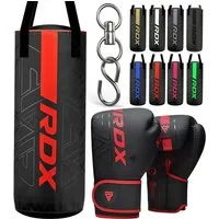 RDX Sports Boxsack RDX Kinder Boxsack 2 Fuß (60,96 cm) und Boxhandschuhe Set