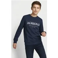 Jack & Jones Junior Sweatshirt JJDEVIN DAYTONA PRINT SWEAT CREW N JNR mit Logoprint