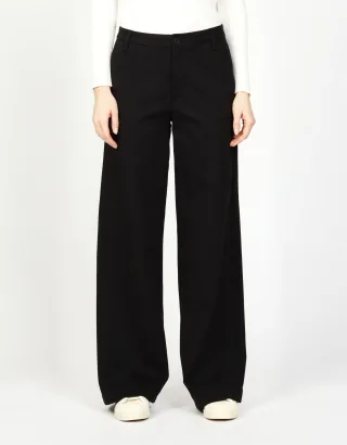 GANG Damen Hosen 94CINZIA PALAZZO - wide fit Hose black