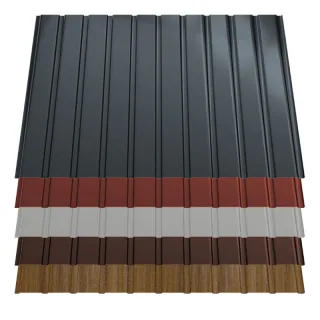 Trapezblech T7 | Wand | 0,50 mm | Stahl | Aluzink, 25 µm Polyester
