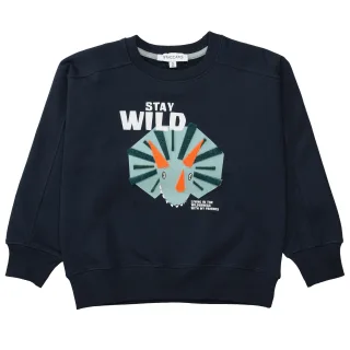 STACCATO - Kn.-Sweatshirt, oversized midnight wave - Gr. - 110