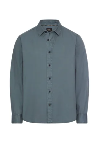 camel active - Baumwollhemd mit Kent-Kragen tinted blue - Gr. - L