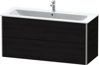 Duravit XSquare Waschtischunterbau wandhängend Eiche Schwarz Matt 1210x478x560 mm - XS417401616 XS417401616