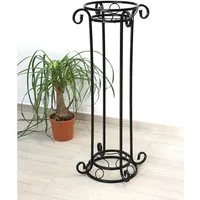 DanDiBo Blumenhocker Blumensäule Metall Schwarz 97 cm KW042 Blumenhocker Pflanzenständer, Pflanzensäule