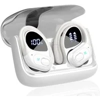 SpionProfi In Ear Kopfhörer Bluetooth Kabellos Sport Ohrbügel Wireless Headset Headset (Kompatibel mit jedes Bluetooth Gerät für Iphone Samsung uvm)