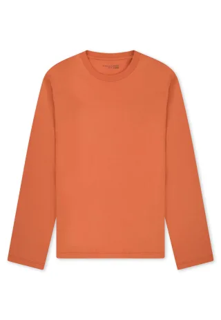 SCHIESSER - Langarmshirt Rundhals pumpkin - Gr. - 52