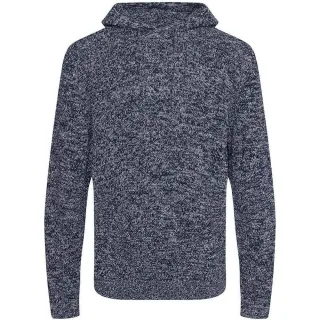 Ecologie - "Iguazu" Kapuzenpullover für Herren, Nachhaltig, Jerseyware (Marine/Grau meliert)