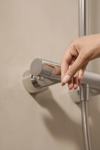 Hansa Regenbrause-Duscharmatur HANSAAURELIA, 4719 1-strahlig Stahl gebürstet, 4719911380 4719911380