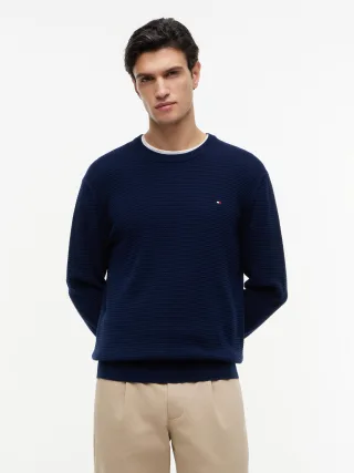 SEASONAL STRUCTURE CREW NECK Carbon Navy - Gr. - XL
