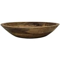 Meinposten Dekoschale Holzschale Mango Holz Schale Dekoschale Brotschale Mangoholz Ø 38 cm (1 St), aus Mangoholz