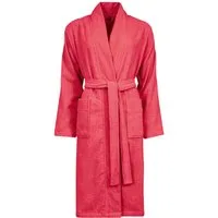 bugatti Damenbademantel Paola, ideal für Sauna & Spa, Hotelbademantel, Morgenmantel, Langform, Webvelours, Kimono-Kragen, Gürtel, Kimonomantel