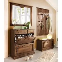 OTTO home Garderoben-Set Klera, (Set, 4-St), 4-teilig, aus massiver Kiefer, FSC®-zertifiziert