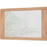 Home affaire Spiegel Hochkant oder quer montierbar, Rechteckiger Spiegel mit Holz Rahmen, VETRO Wandspiegel B/H:100/60cm,Massivholz,Holz,Flur,Diele,Garderobe