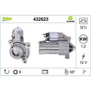 Valeo Anlasser 1,2 kW Citro?n Fiat Peugeot