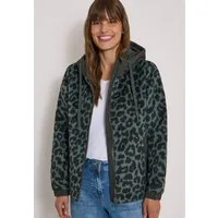 CECIL Fellimitatjacke mit Leomuster