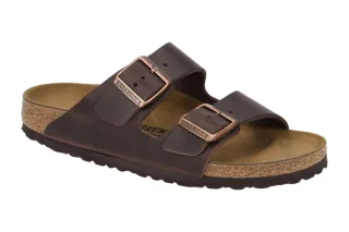 Birkenstock 52531 Arizona BS Damen Pantoletten Braun Habana Echtleder anatomi...