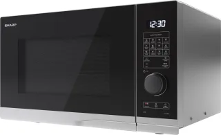 SHARP Mikrowelle YC-PG254AE-S, silber, 25 L, 10-Stufen, 900 W