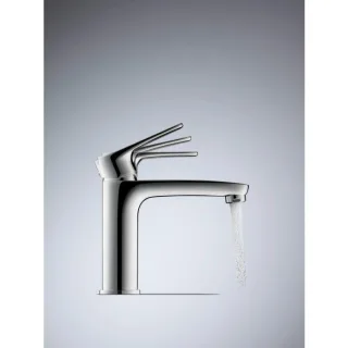 Duravit B1 Waschtischarmatur M Freshstart B11023001010 Minus-Flow mit Zugstange, Chrom Hochglanz