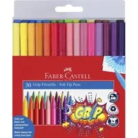 Faber-Castell Malstift Faber Castell Filzstift Grip Colour Marker 30xEtui