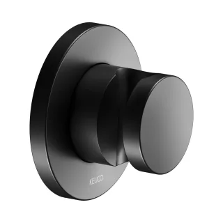 Keuco IXMO Black Selection Brausehalter, rund, schwarz matt 59591370001