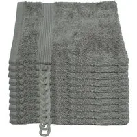 Julie Julsen Waschhandschuh 10-Waschhandschuh-Silbergrau-Waschhandschuh 15 x 21 cm, (10-St)