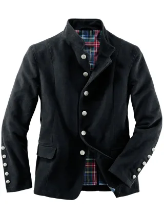 Mey & Edlich Herren West End Jacket Schwarz Obermaterial und Futter aus 100 % Baumwolle