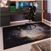 Wecon home Teppich Galactic Glow, rechteckig, Höhe: 5 mm, Gamer Teppich, gewebt, Sci-Fi, robust, Gaming Room, rutschfest