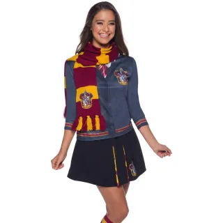 Harry Potter - "Deluxe" Schal (Weinrot/Gelb)